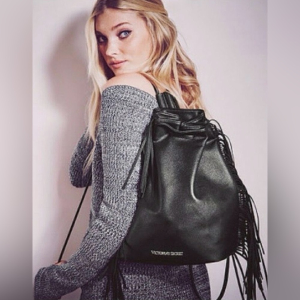 Victoria’s Secret Fringe Drawstring Backpack - Picture 3 of 3